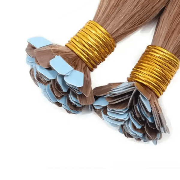 1x1cm Mini Russian Tape in Remy Human Hair Highlight Sticker Human Hair Extensions