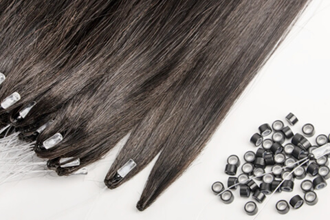 Extensions de cheveux en plumes