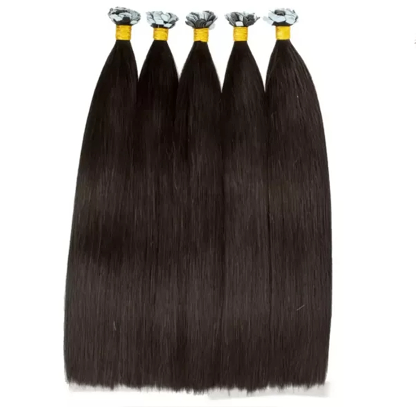 Customized 100% Real Mini Tape in Human Hair Extensions in Dark Black Color