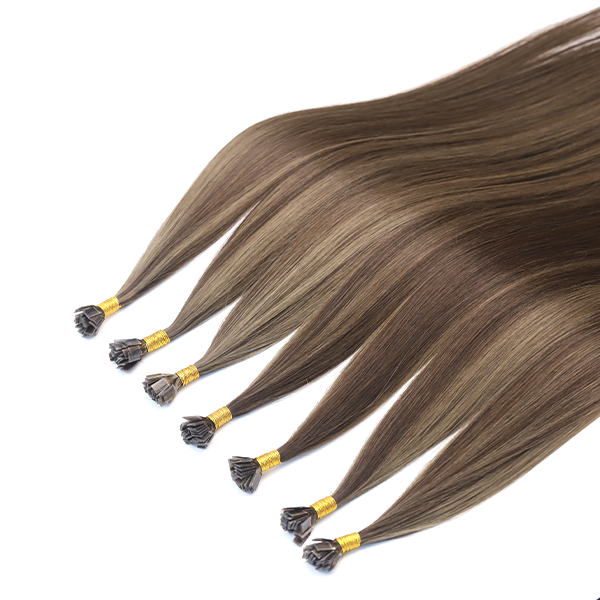Factory Price K tip Hair Extensions 100% Double Drawn Real Remy Human Hair 