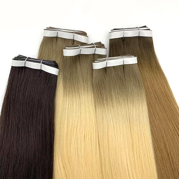 Wholesale Ombre Long Tape in Human Hair Weft Extensions 